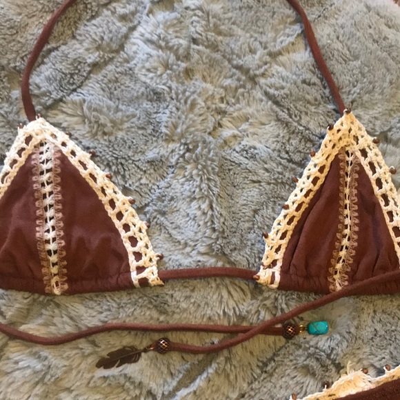 BNWOT Ale by Alessandra faux suede boho bikini π - Picture 4 of 7